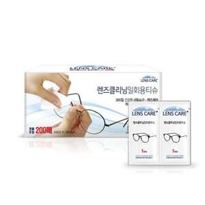 일회용 안경클리너 렌즈클리너 스마트폰클리너 200매