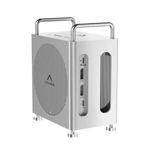 아카시스 USB-C 8 in 1 도킹 스테이션 4K144HZ TFSD 4.0  듀얼 베이 M.2 NVME 슬롯 16TB 수납함 PD30W 맥