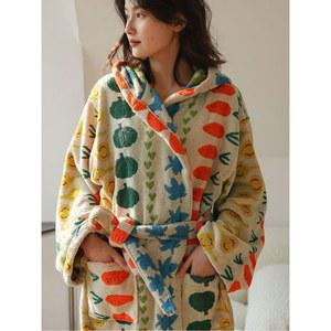 여성 골프 샤워 블랑 와플 호텔 CT13918 포근포근 가운 사계절용 로브 골프장 목욕