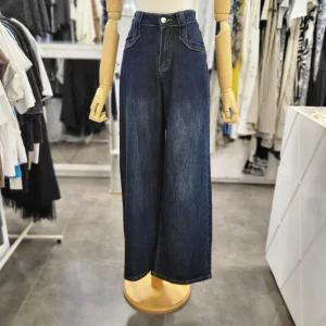 [밸리걸]가을 진청 스판 와이드 데님 팬츠 822170