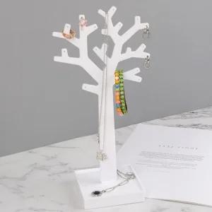 스탠드 진열 거치대 반지 목걸이 나무 탁상용 (46irY)