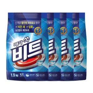 [비트] 가루세제 일반 1.5kg x 4개