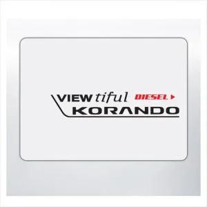 D24 뷰티풀코란도호환 주유구 데칼스티커 활용도높은 편리한 튜닝스티커 꾸미기