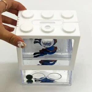 블럭 마리모키우기 화이트 미니어항 키우기 마리모