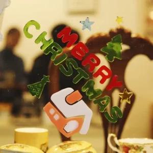 고품질 큐티 젤리스티커 세트 (메리크리스마스) 유리장식 (WCF2668)