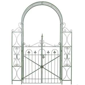 아치형 대문 정원 장미 아치 철제 넝쿨 울타리