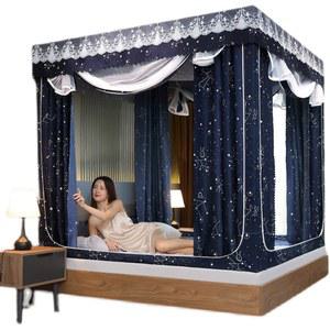 사각 난방텐트 방한텐트 암막 침대 텐트 싱글퀸 보온 사슴 수면