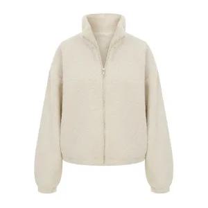 [롯데백화점]샐리 뽀글이 후리스 밴딩 집업 점퍼_I5D-IJP006