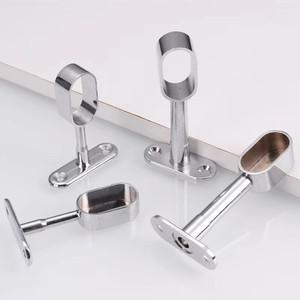 가구 하드웨어 아연 합금 16 옷 트레이 타원형 튜브 건조 막대 브래킷 T 자형 걸이드래그 스탠드