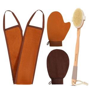 koStamm 포함된 허리 태닝 in 셀프 브러시가 태닝을 미트 없는 줄무늬 키트 어플리케이터 제거 핸들 바디 각질 위한