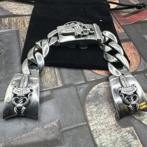 미국 2003 크롬하츠 925 실버 롤렉스 시계 밴드 단검 커스텀 고딕 펑크 167887271755