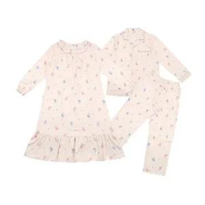 [갤러리아] 비비안 귀여운 고양이나염 면 기모 원피스 커플잠옷 GW8873A/MP8873A