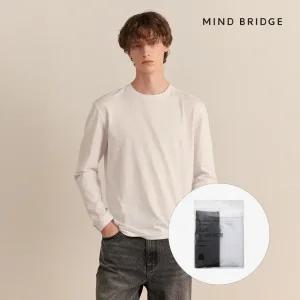 (택가 19,900원)마인드브릿지 고밀도순면긴팔티셔츠_2팩 MATS0110
