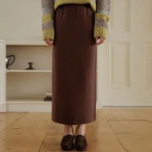 쫀쫀니트 비스코스 일자스커트(숏/롱)