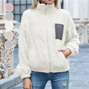 [아우트]뽀글이 여자바람막이 후리스 집업 점퍼