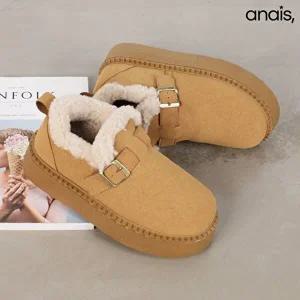 [아나이스]스웨이드 통굽 털로퍼 5cm_25F183 [무료배송]