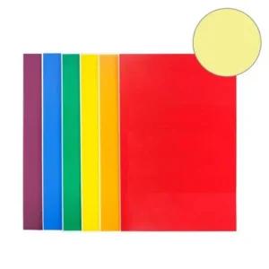 (현진) 단면칼라보드롱 미니 MCB-47 연노랑/290x440mm 박스(20개입) 부품