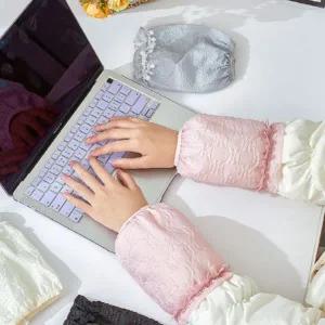 [콩심팥심]방수 플라워 소매 커버 팔토시