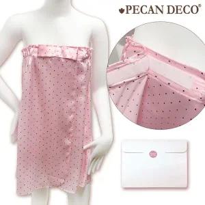 [골드스마일]휴대용 골프 샤워가운 핑크 선물박스포함