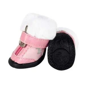 [콩심팥심]강아지신발 도기스쿨 산타신발 핑크 1P 애견 슈즈 강아지양말