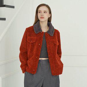 [DO NOT PLAN]배색 디테일 카라 양털 자켓_KSJK230807