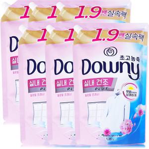 다우니 실내건조 플로럴프레시 리필 1.35L 6개