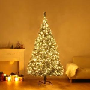 210cm 풍성한 스카치 트리 + LED전구 세트 300구 웜색