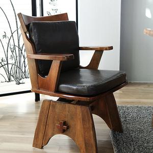 [베스트리빙]쉐라톤 원목 회전의자