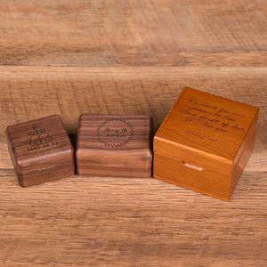 커플반지케이스 쥬얼리함 원목반지상자 예물함 프로포즈 돌반지 상자 이니셜 각인