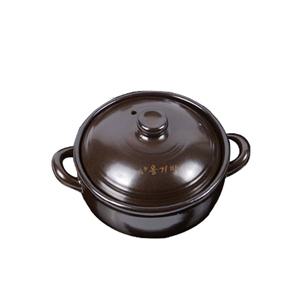 국산 황토 손잡이 뚝배기 미니찜기ㅣ내열냄비 계란찜 청국장 전자레인지 가능