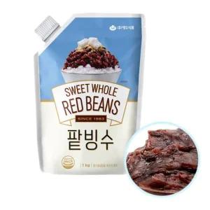[화과방] 팥빙수 1kg (파우치형) / 대두식품 빙수재료 통단팥