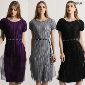 [품절특가80%]G.모데나 썸머 플리츠 시스루 원피스 3종 택1