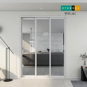 에센셜 PL 3연동 중문 1801~2100 고시형도어-투명유리
