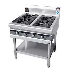 영업용 가스 버너 스토브 4구 그릴 식당 직화