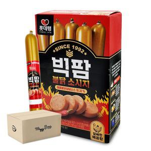 롯데 빅팜 불닭 소시지 600g (60gx10개) (1박스-8통)