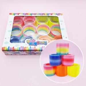 1500 형광 무지개링 12개입 1박스 장난감 스프링 용수철 놀이