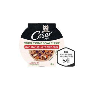 [아트박스]/시저 시저 홀썸볼 쇠고기 닭고기 당근 고구마 85g 5팩