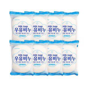 [기타]감동 우유비누(100g 2개입)-8개 세수비누 미용비누 화장비누 목욕비누