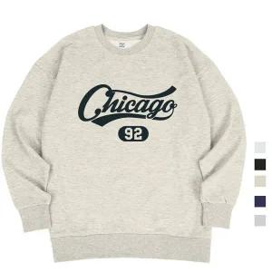 [폴앤폴]시카고92 오버핏 남여공용 맨투맨_P354145299