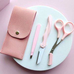[기타]고품질 숱가위눈썹정리 눈썹 트리밍 3종 세트 핑크 눈썹정리 눈썹정리가위 눈썹관리 (WFHV9BQ)