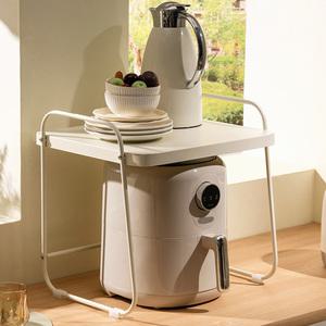 2단 다용도 거치대 전자렌지 선반 전자레인지 에어프라이어 수납장 밥솥 오븐 다이 렌지장