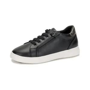 [포멜카멜레]소가죽 베이직 스니커즈  Black 3cm