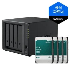 시놀로지 나스 DS425+ 4베이 64TB (16TBx4) HAT3310-16T 포함