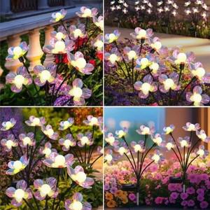 1PC 6 헤드 태양 미니 소형 소형 꽃 드래곤 볼 접지 플매트 카펫 러그 램프  안뜰  정원  잔디  야외  캠핑