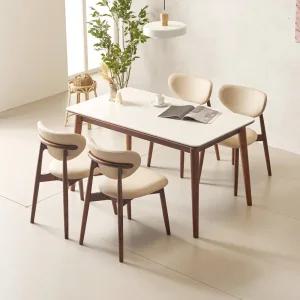 라만차 4인 세라믹 식탁 세트(의자 4EA) / (수도권 무료배송)