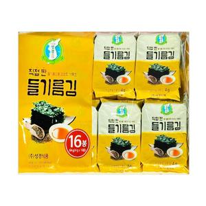 성경김 직접 짠 들기름 도시락김 4g x 16봉