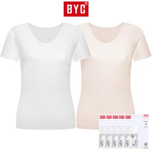 BYC 여성 반팔 런닝 세트 5매 순면 여자 티셔츠 이너 메리야스 BYI2550S