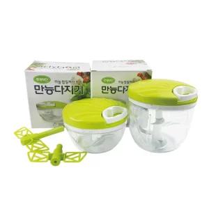 주부9단 스핀 만능다지기 야채 마늘다지기/슬라이서/멀티/다지기/슬라이스/절단기/다용도/커터기/수동/채소