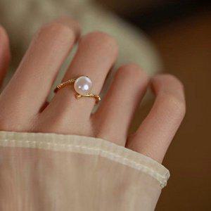 빅 반지 진주 뱀부 주얼리 라이크