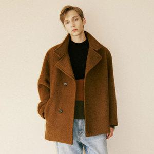 [파렌하이트] 울 블렌디드 알파카 하이넥 숏 코트 (FHLAX7358)